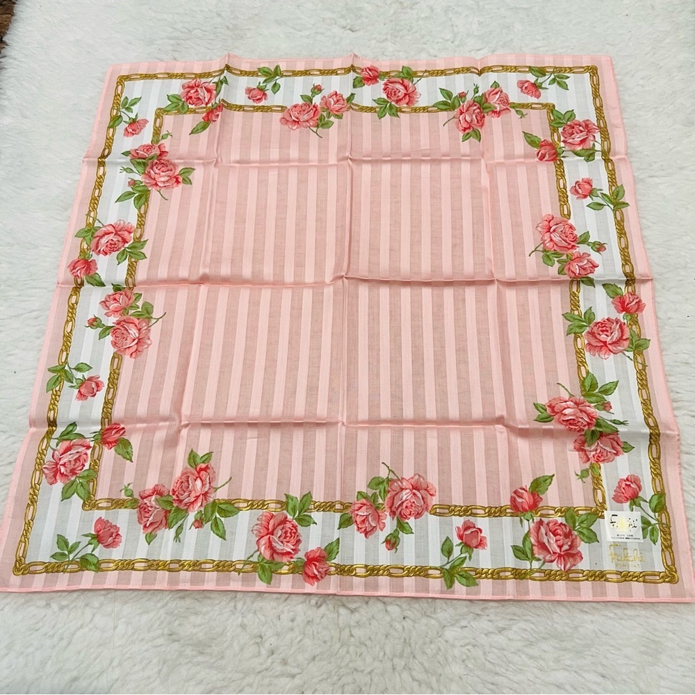 Falchi New York Floral Multicolor Bandana/Scarf size 20” - Picture 1 of 5